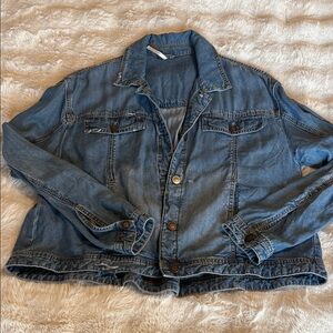 Free People Classic Blue Denim Jacket